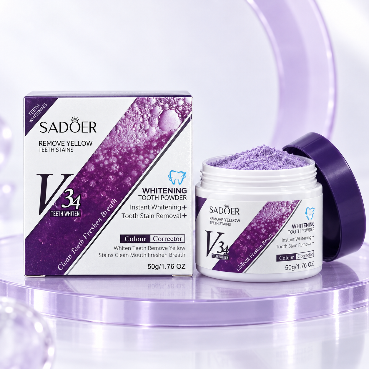 پودر سفیدکننده دندان SADOER V34