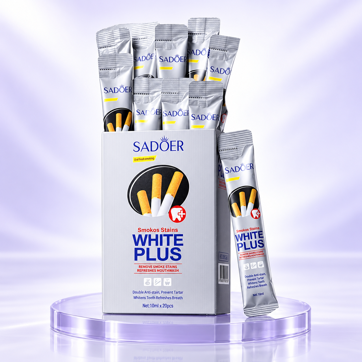 ساشه  سفیدکننده فوری دندان SADOER White Plus